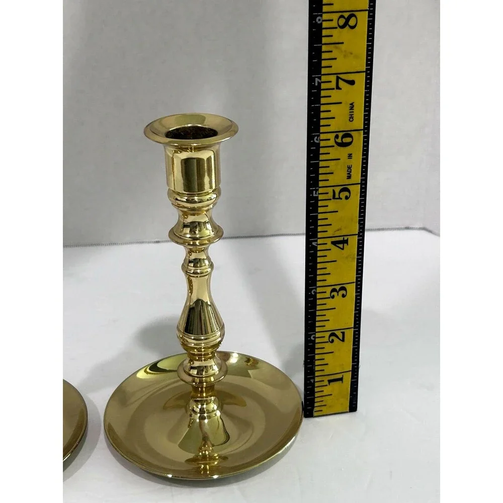 Vintage Baldwin Brass Candlestick Holders Pair of 2